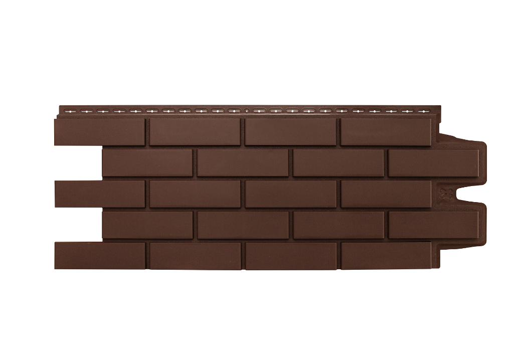 Фасадная панель Grand Line Classic клинкерный кирпич моноцвет 0,995х0,39 Шоколадный